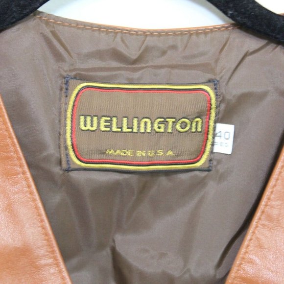 Wellington Vintage Leather Lined Vest H11184 - Picture 5 of 6